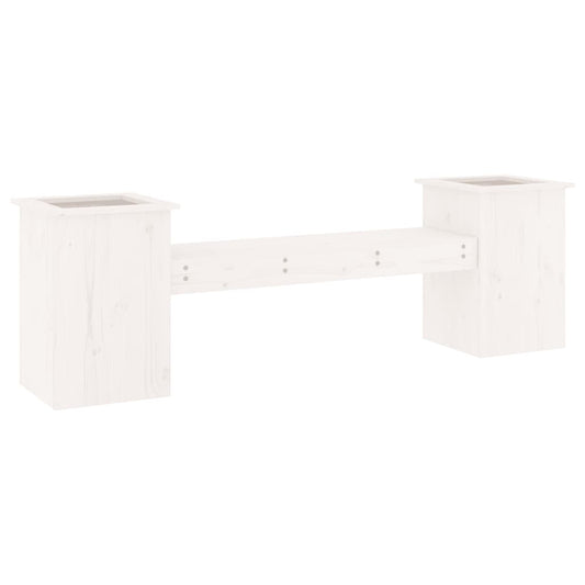 Banco Con Jardineras Madera De 184,5X39,5X56,5 Cm