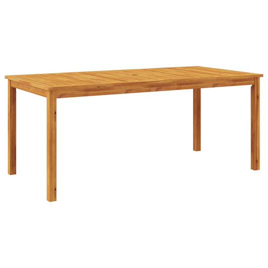 Mesa De Comedor De Jardín Madera Maciza De Acacia