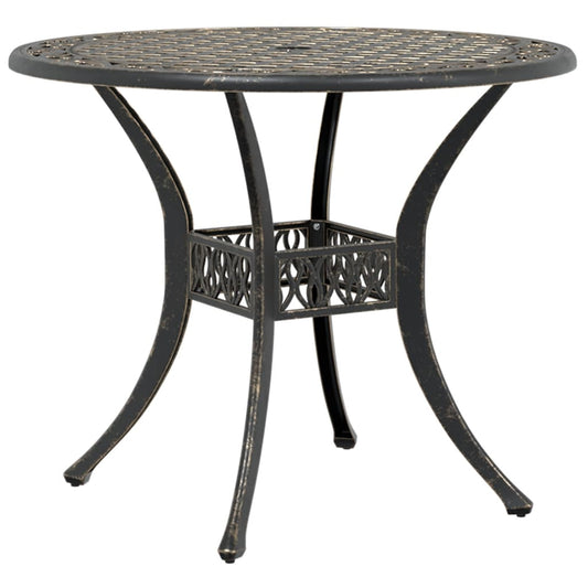 Mesa De Jardín Aluminio Fundido Ø90X75 Cm