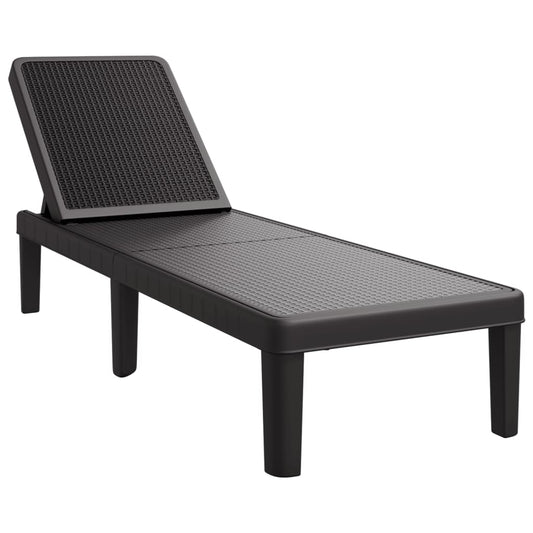 Tumbona Ajustable En 4 Alturas Polipropileno 155,5X57X28 Cm