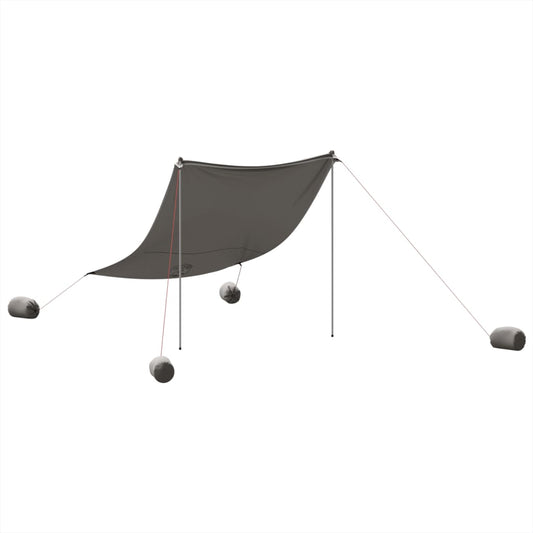 Toldo De Playa Con Anclas De Arena