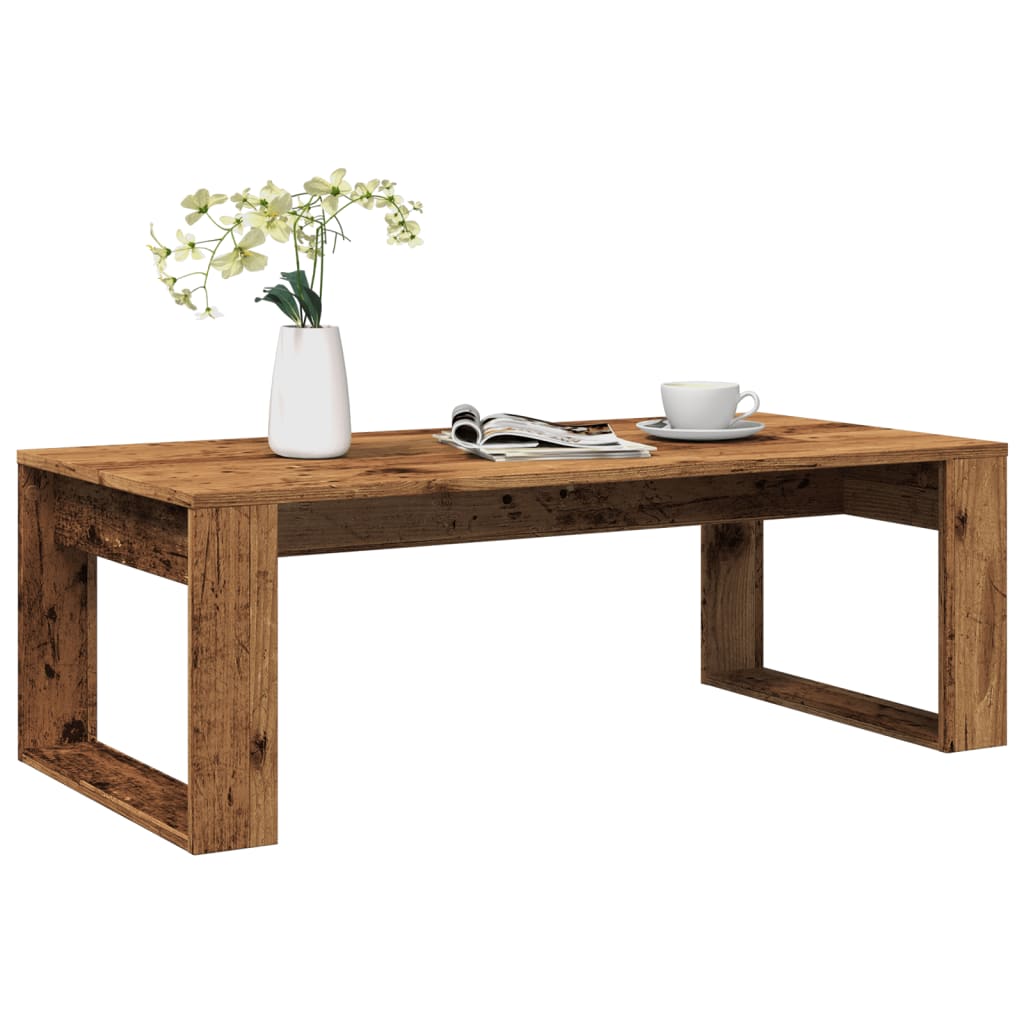 Mesa De Centro Madera De Ingeniería 102X50X35 Cm