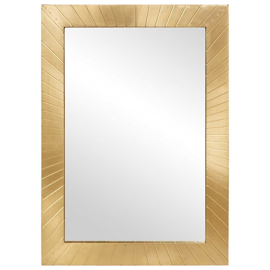Espejo De Baño Montada En La Pared Dorado 50 X 2,5 X 70 Cm