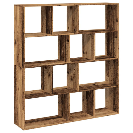 Estantería De Madera De Ingeniería Envejecida 132X29X141,5 Cm