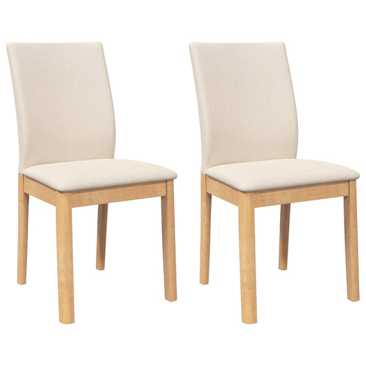 Sillas De Comedor Con Cojines 2 Uds Madera Maciza Caucho