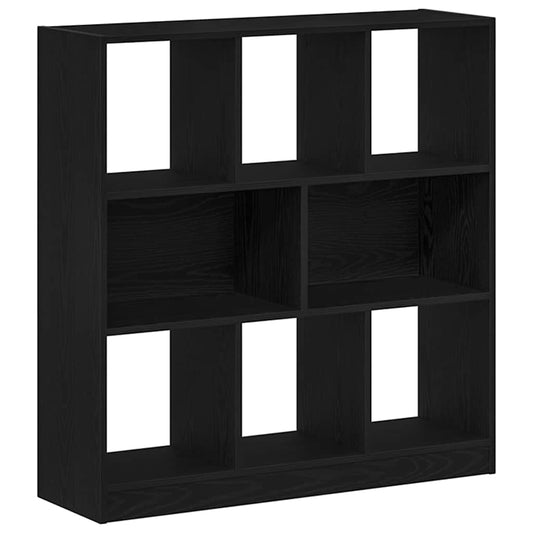 Estantería Madera Contrachapada Negro Roble 97,5X29,5X100 Cm
