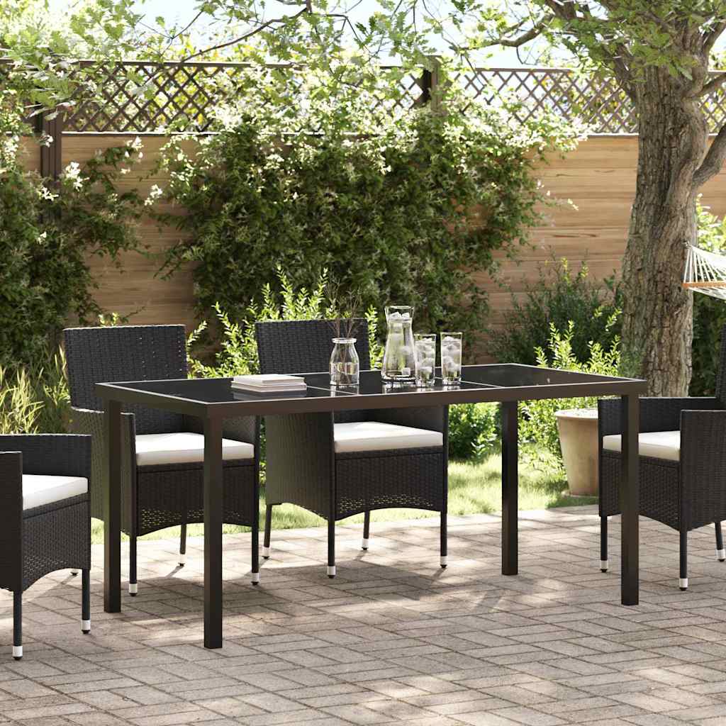 Mesa De Jardín Negro Metal