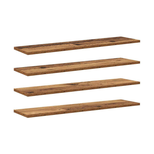 Tablero De Estantería 4 Pcs Marrón