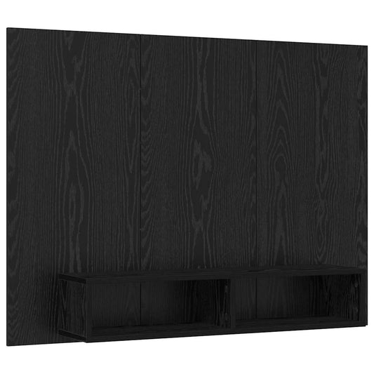 Conjunto De Mueble De Tv Roble Negro 120 X 23,5 X 90 Cm