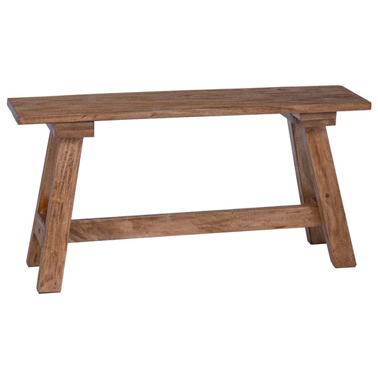 Banco Natural Madera Maciza De Caoba