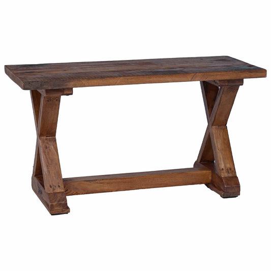 Banco Natural 85 X 35 X 46 Cm Madera Maciza Recuperada