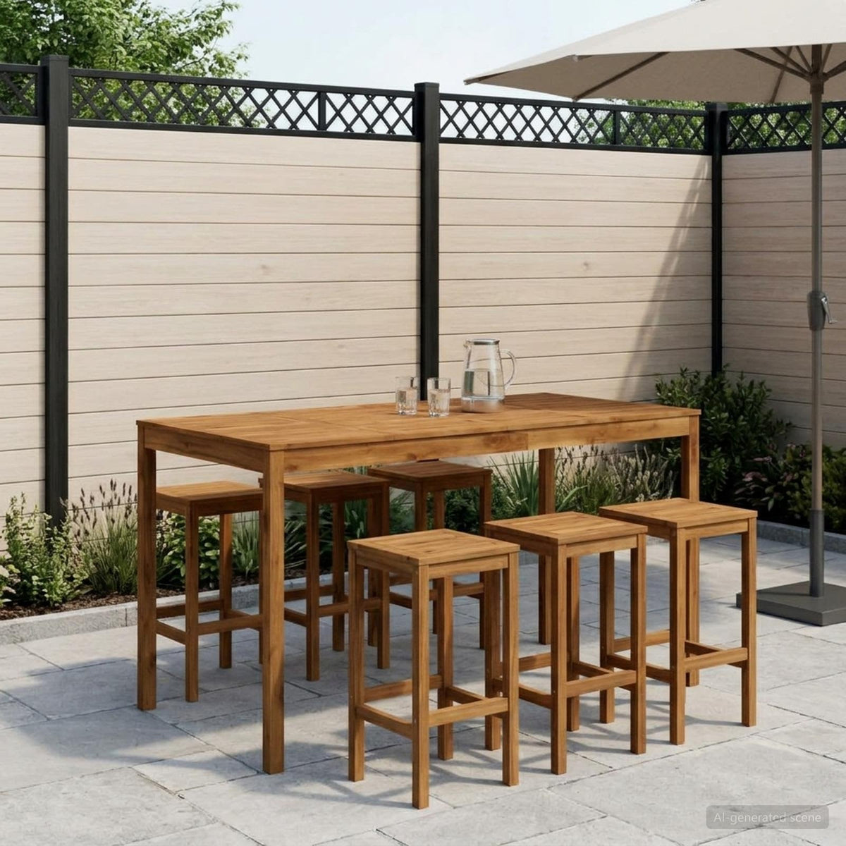 Mesa De Bar Para Jardín