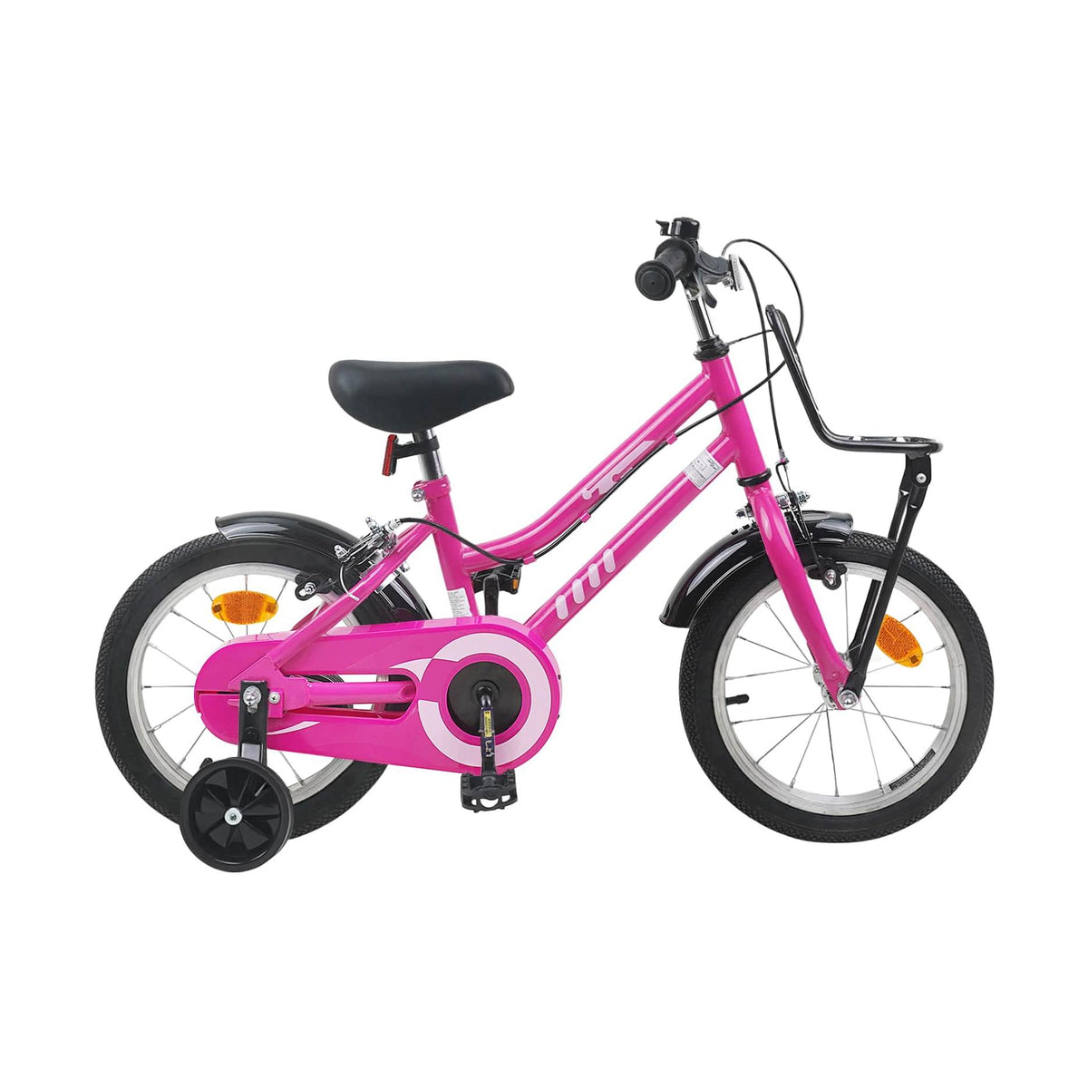 Bicicleta Infantil Para 6-11 Años Negro Rosa
