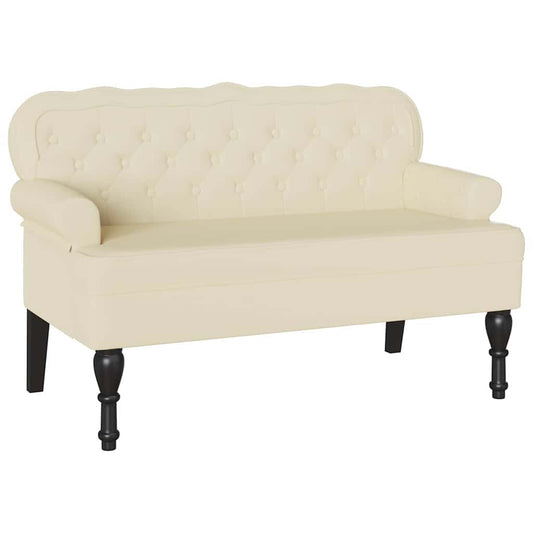 Banco Chesterfield 119,5 X 64,5 X 75 Cm Cuero Sintético