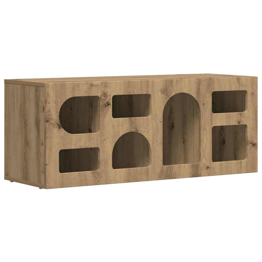 Mueble De Tv Roble Artesanal 100 X 35 X 40 Cm