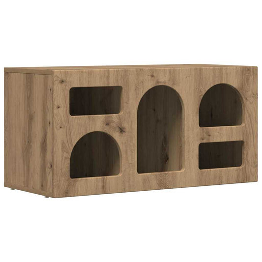Mueble De Tv Roble Artesanal 80 X 35 X 40 Cm
