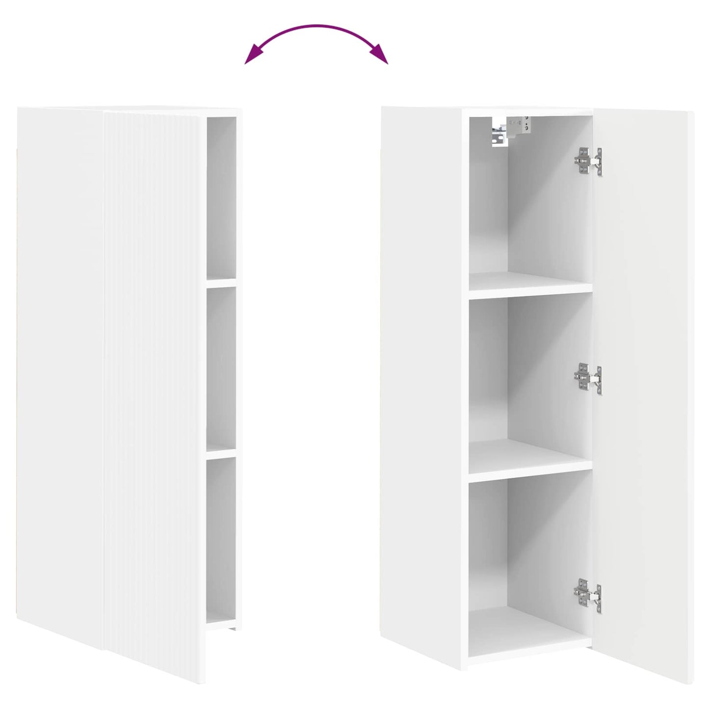 Conjunto De Mueble De Tv 4 Pcs Madera De Ingeniería