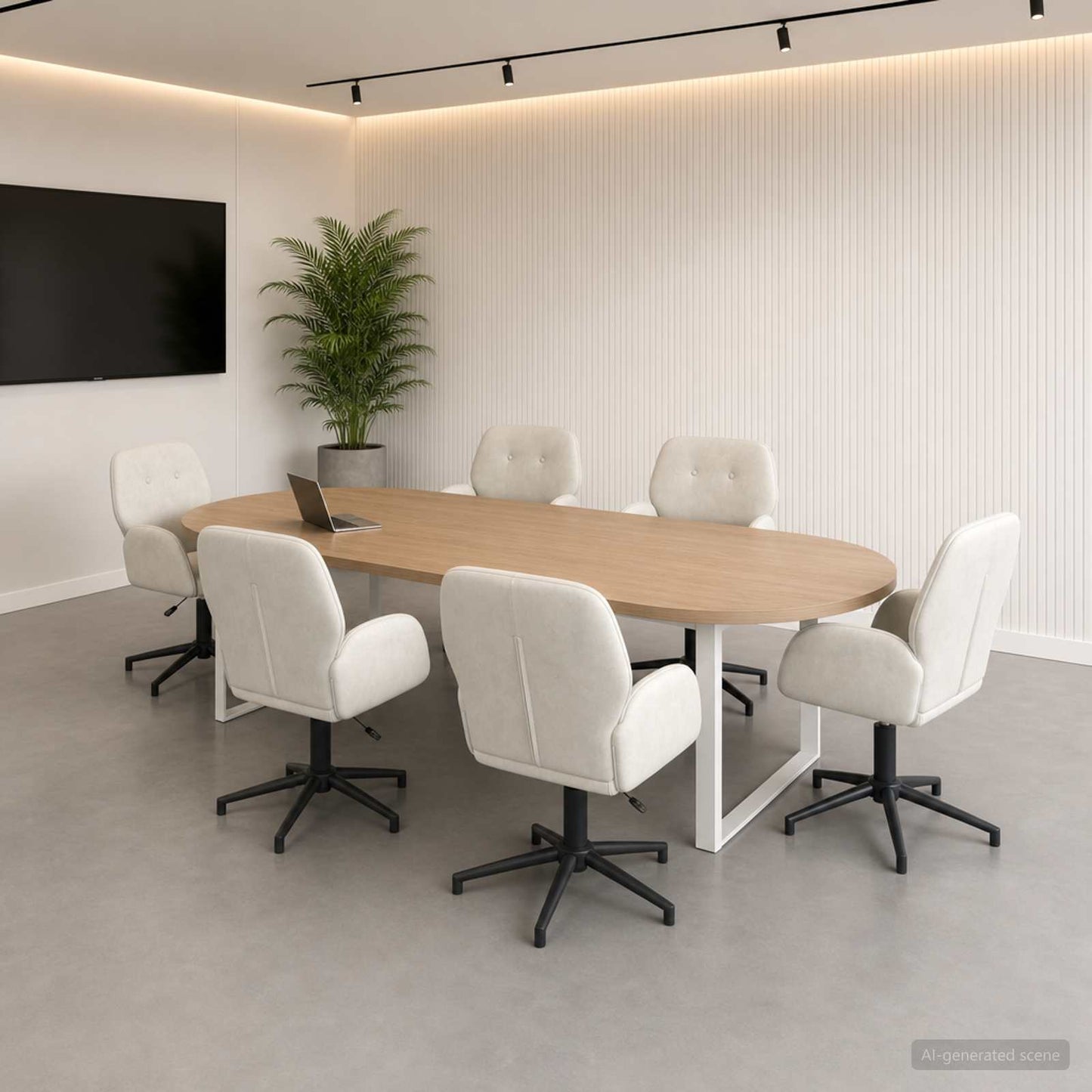 Sillas De Escritorio Giratorias 6 Uds. 54 X 55 X 90 Cm