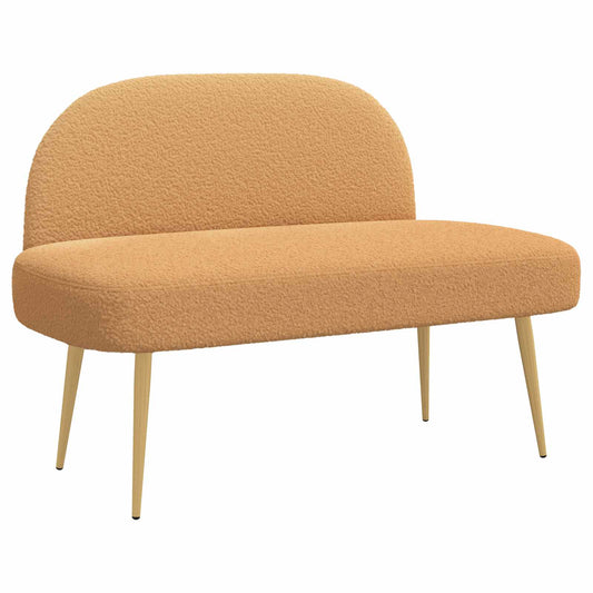 Banco Tapizado Con Respaldo 110 X 60 X 76 Cm Bouclé