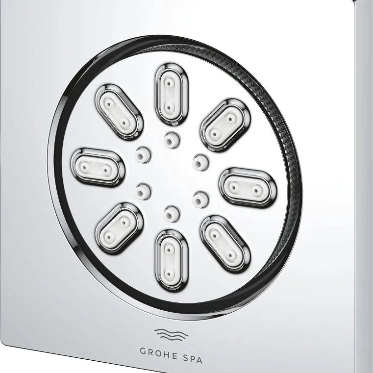 Rociador de ducha cuadrado Grohe rainshower aqua - Cromo