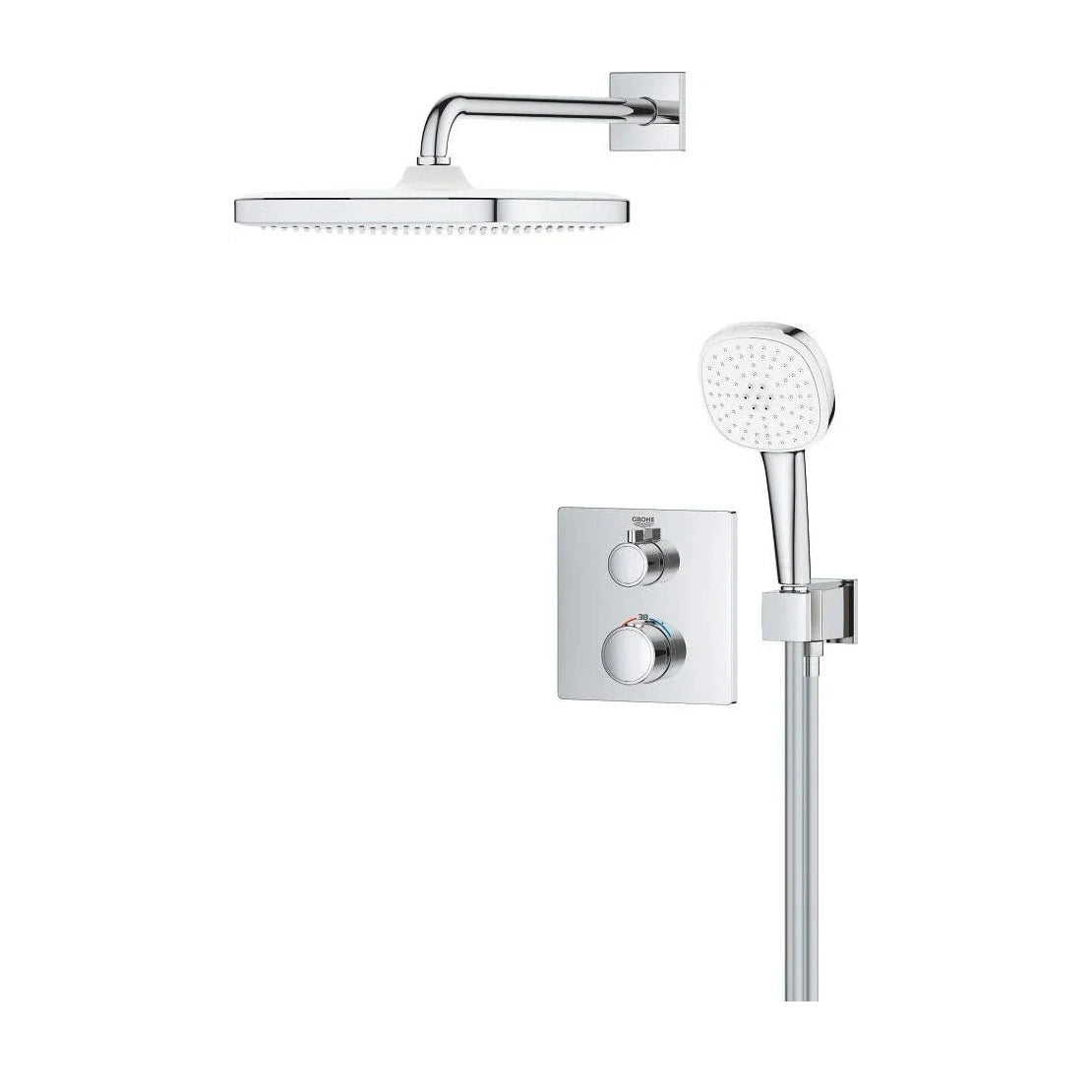 Columna de grifería para baño/ducha empotrada Grohe - Cromo