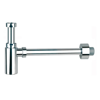 Sifón botella horizontal Jimten lavabo 1 1/4" cromo Ø40mm S-438