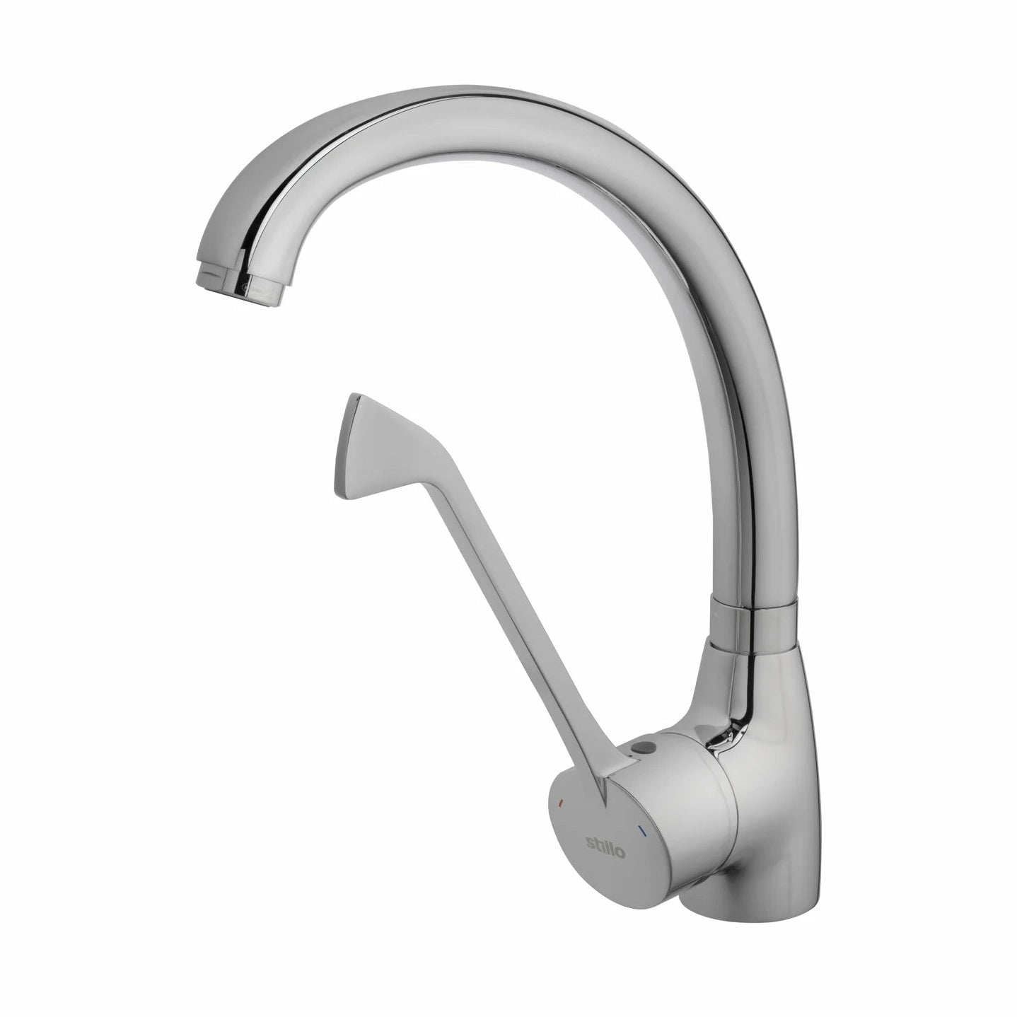 Grifo de fregadero extra alto Stillo Capri-N con palanca médica en acabado cromo