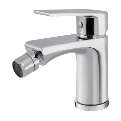 Grifo de bidé monomando Stillo Kios acabado cromo brillante diseño moderno para baño