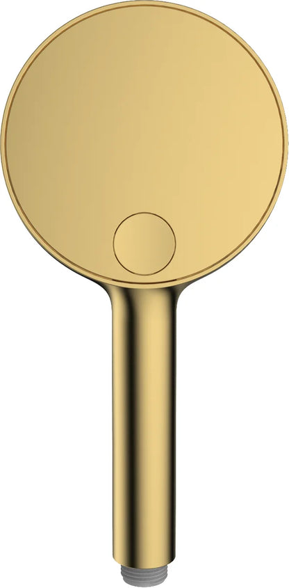 Columna de grifería para ducha termostático Stillo Hades oro rociador mural 2 vías Ø250mm maneral de 3 funciones