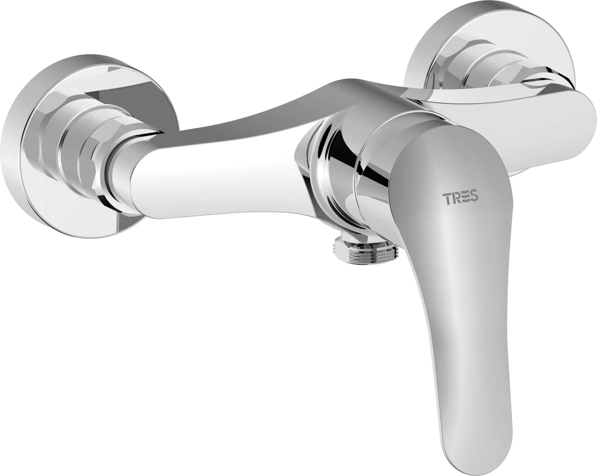 Ducha Tres base-tres plus basic monomando - Cromo