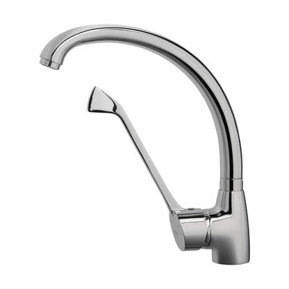 Grifo de fregadero extra alto Stillo Capri-N con palanca médica en acabado cromo