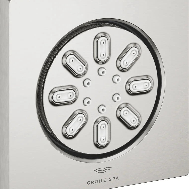 Rociador de ducha cuadrado Grohe rainshower aqua - Cromo