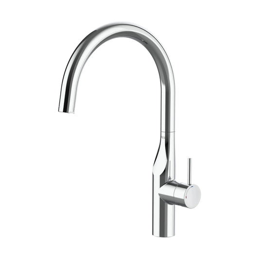 Grifo de cocina extra alto Roca Glera monomando con caño en forma de U acabado cromo