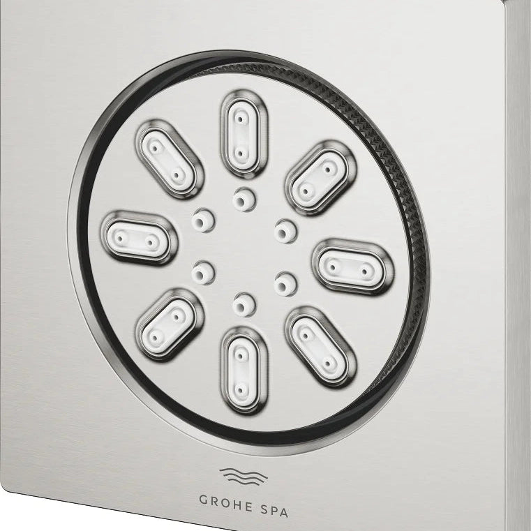 Rociador de ducha cuadrado Grohe rainshower aqua - Cromo