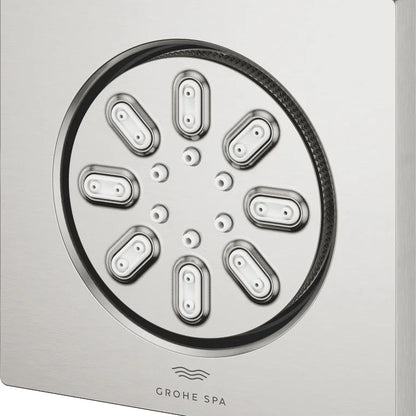 Rociador de ducha cuadrado Grohe rainshower aqua - Cromo