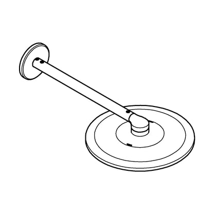 Rociador de ducha redondo Grohe rainshower smartactive - Oro cepillado