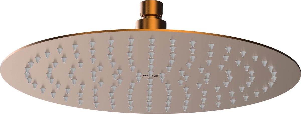 Rociador de ducha redondo roca raindream round montaje - Cobre Cepillado