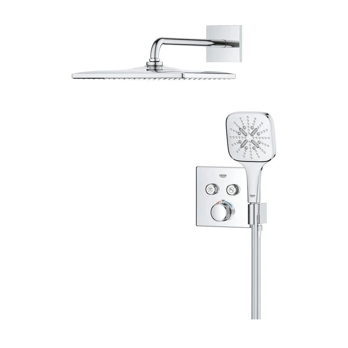 Columna de grifería para baño/ducha empotrada Grohe - Cromo