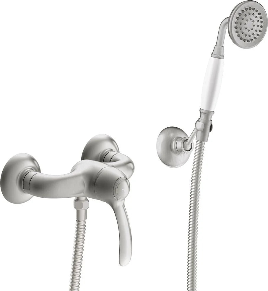 Ducha Tres-clasic monomando - Apariencia acero inoxidable