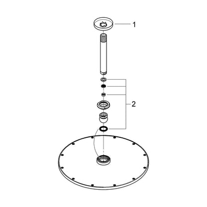 Rociador de ducha redondo grohe rainshower
