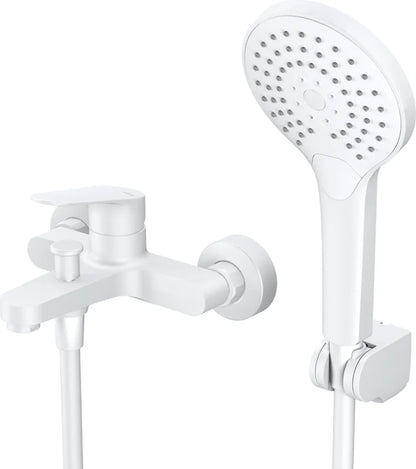 Grifería de baño ducha de 2 agujeros monomando Stillo Zeus blanco