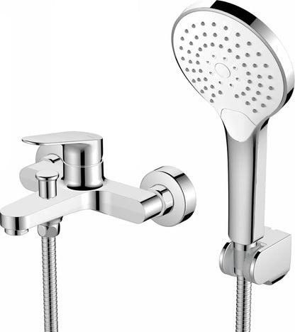 Grifería de baño ducha de 2 agujeros monomando Stillo Zeus cromo