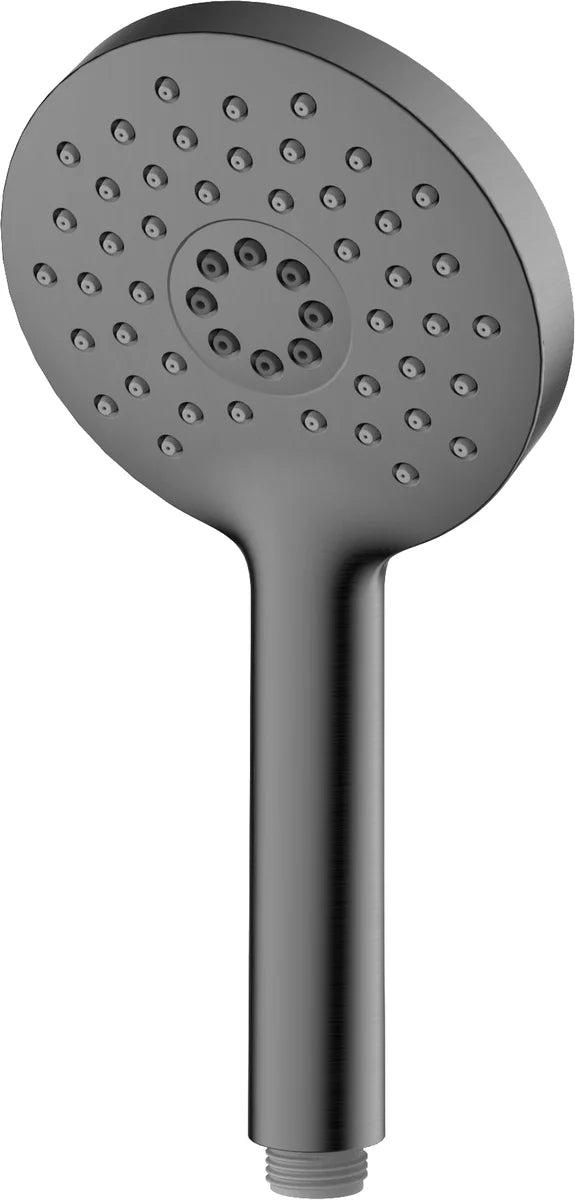 Columna de grifería para ducha termostático Stillo Hades gun metal rociador mural 2 vías Ø250mm maneral de 3 funciones