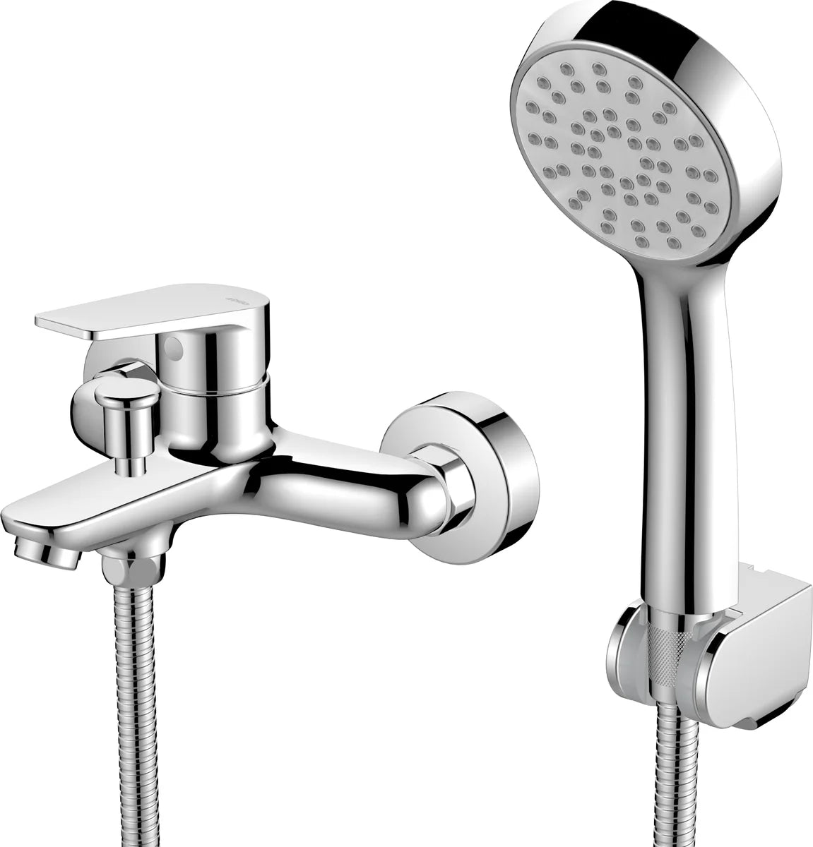 Grifería de baño ducha de 2 agujeros monomando Stillo Hera cromo
