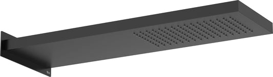 Rociador de ducha rectangular Roca raindream montaje - Negro mate