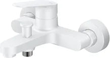 Grifería de baño ducha de 2 agujeros monomando Stillo Zeus blanco