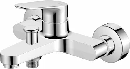 Grifería de baño ducha de 2 agujeros monomando Stillo Zeus cromo