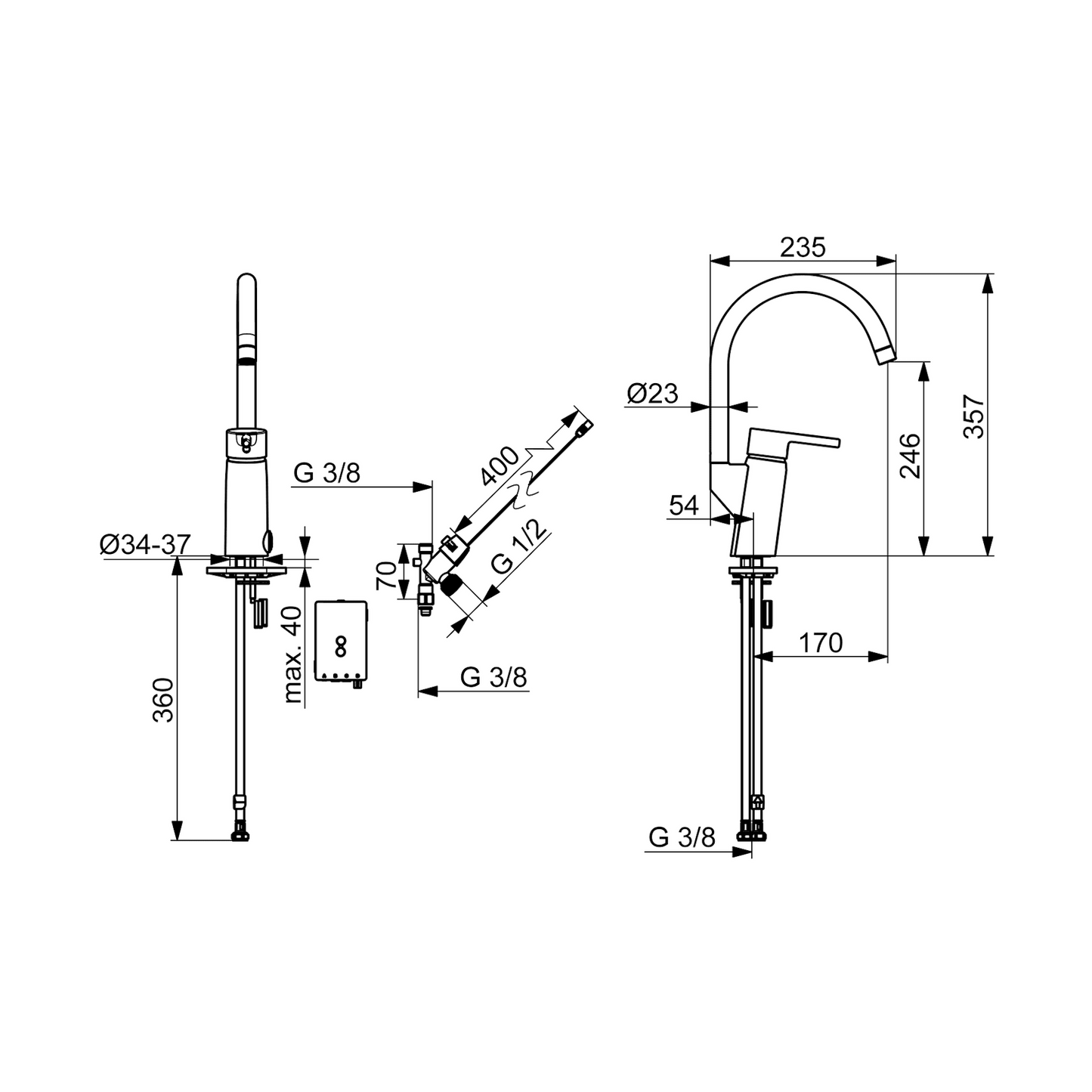 Keittiöhana Oras Optima 2839FN - 33 [6219203] |