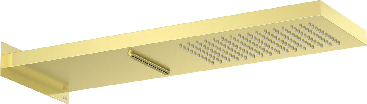 Rociador de ducha rectangular Roca raindream montaje - Oro cepillado