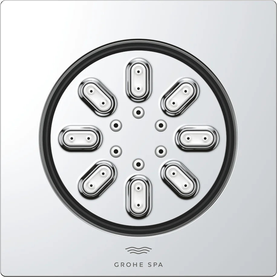 Rociador de ducha cuadrado Grohe rainshower aqua - Cromo